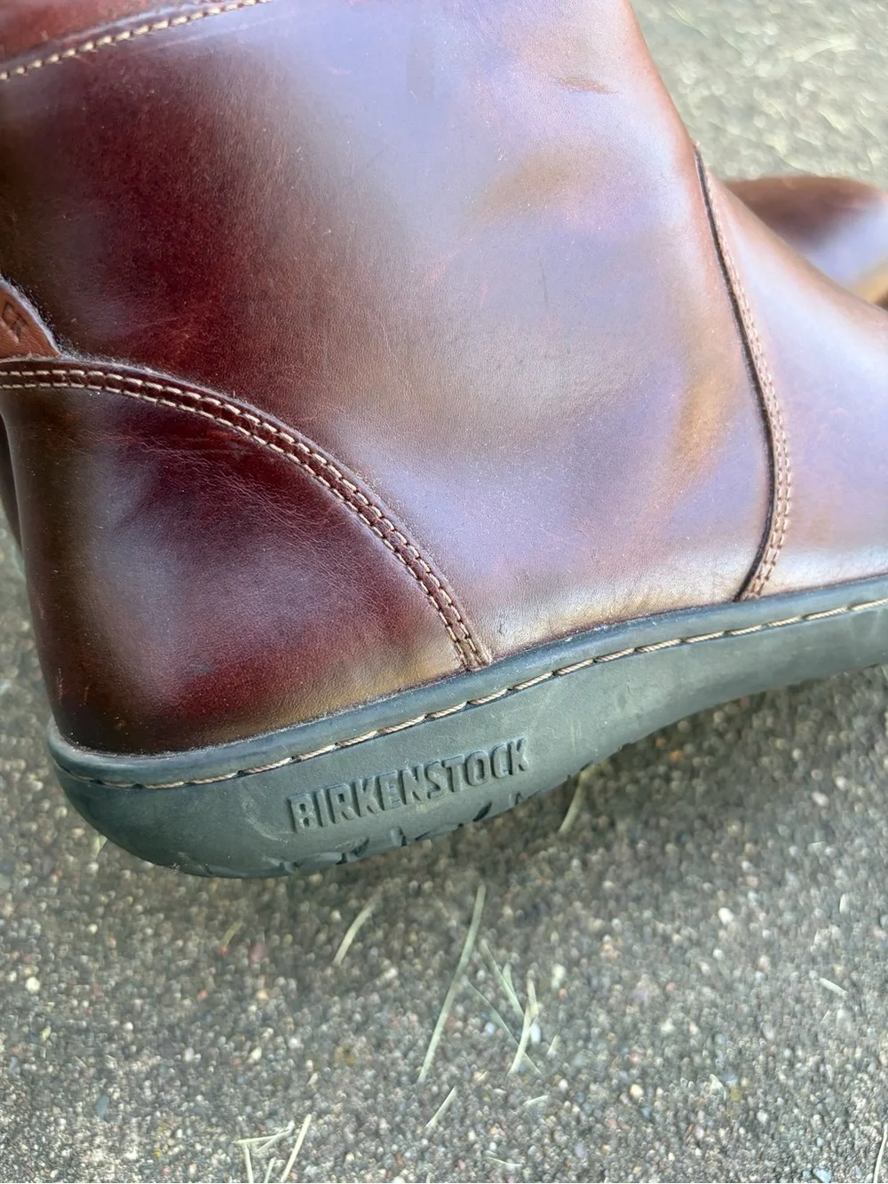 Birkenstock Bennington Brown Leather Side Zip Ankle Boots Women’s Size 39 8-8.5